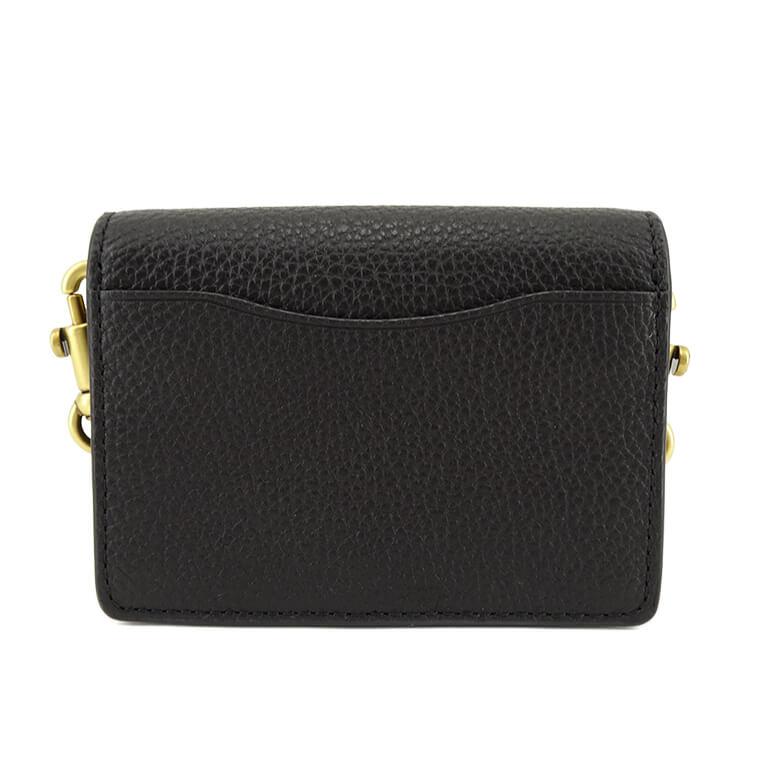 PayPay最大10% 500円OFF対象 コーチ COACH レディース カードケース HALF FLAP CARD CASE C6718 B4BK ブラック BLACK 23ss｜worldclub｜03