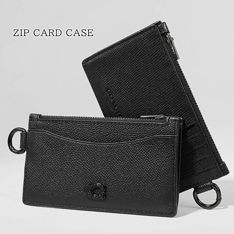 COACH（コーチ） メンズ カードケース ZIP CARD CASE CJ879 BLK