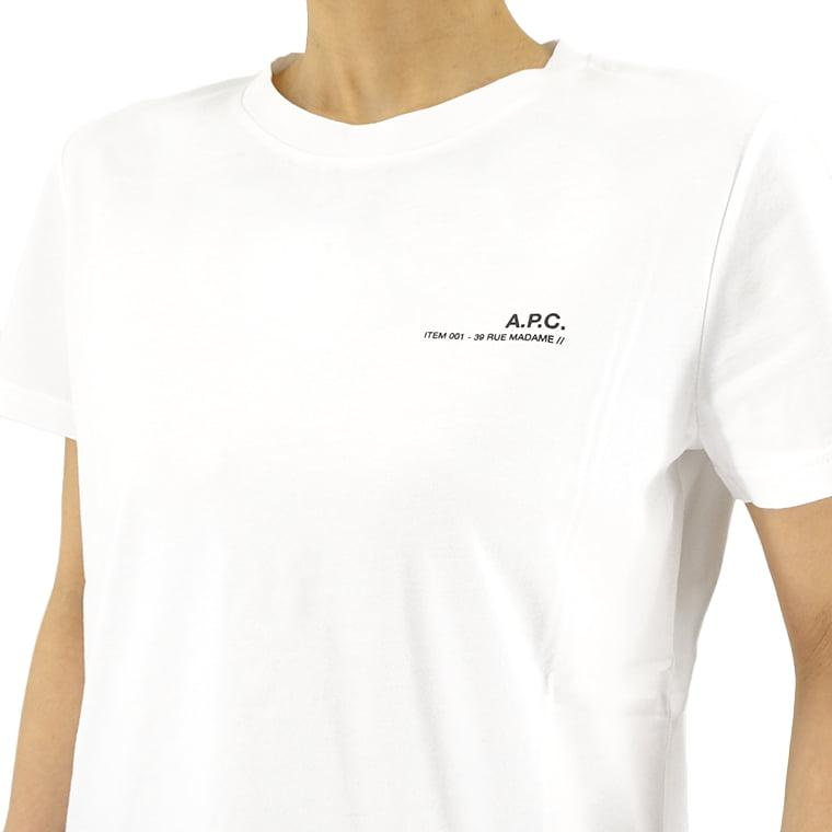 PayPay最大12% 500円OFF対象 アーペーセー A.P.C. レディース Tシャツ ITEM COFBT F26012 NOIR ブラック LZZ BLANC ホワイト AAB 24ss｜worldclub｜05