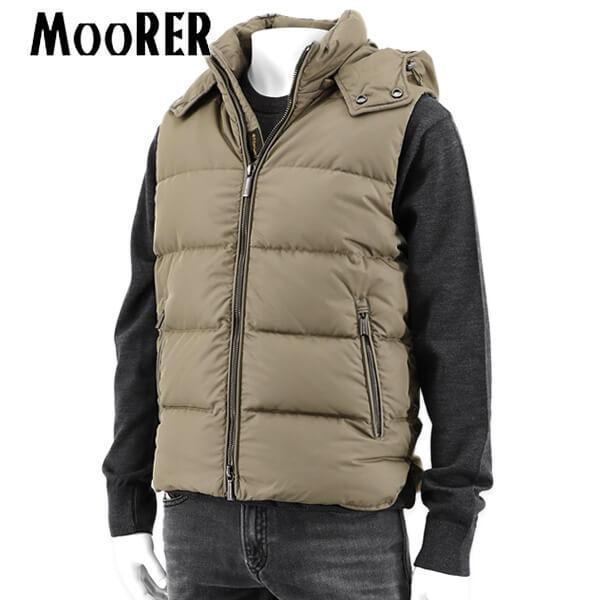 MOORER（ムーレー） 完売御礼 メンズ ダウンベスト FIRE WK グレージュ