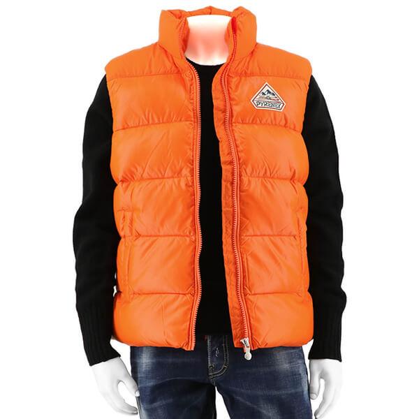 極美品　パーリーゲイツ　ダウン　ベスト　オレンジ　リブ　ワッペン 極美品 パーリーゲイツ ダウン ベスト オレンジ リブ ワッペン 極美品