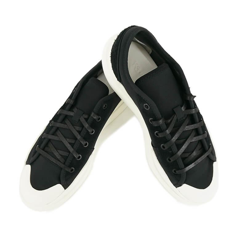 SPECIAL SALE 特別価格 ワイスリー Y-3 メンズ スニーカー AJATU COURT LOW ID4210 ブラック BLACK BLACK OWHITE 23ss｜worldclub｜04