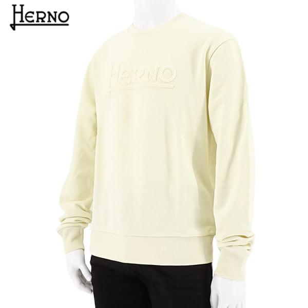 HERNO 完売御礼 ヘルノ メンズ スウェットシャツ JG00004UR 50017 オフホワイト 1100 2223aw : WORLD ...