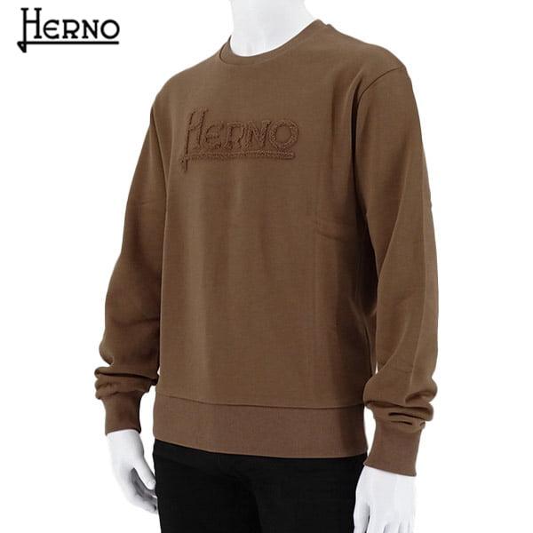 HERNO（ヘルノ） 完売御礼 メンズ スウェットシャツ JG00004UR 50017 ブラウン 8160 2223aw : WORLD ...