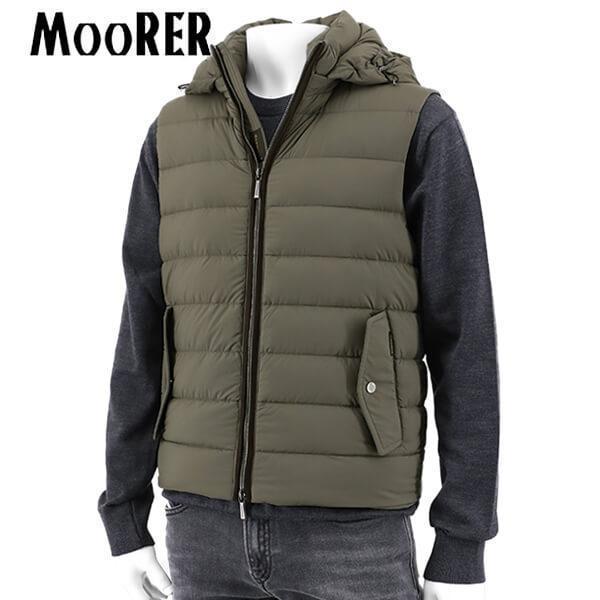 MOORER（ムーレー） 完売御礼 メンズ ダウンベスト KITAMI S3 モカ