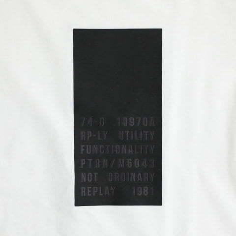 REPLAY 完売御礼 リプレイ メンズ Tシャツ M6043 22980P ホワイト 001 セール : WORLD CLUB 1989 ...