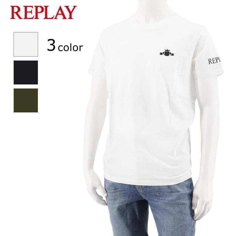 REPLAY（リプレイ） メンズ Tシャツ M6472 22980P ホワイト 001 ブラック 098 カーキ 238 : WORLD ...