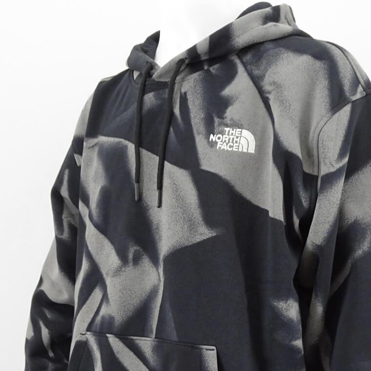 ノースフェイス THE NORTH FACE メンズ パーカー ESSENTIAL HOODIE PRINT NF0A881G SMOKED PEARL GARMENT FOLD PRINT ブラック系 SIF 24ss｜worldclub｜05