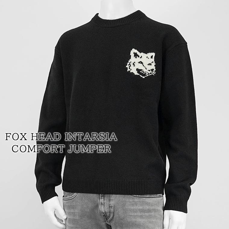 MAISON KITSUNE PayPay最大10% メゾンキツネ メンズ ニット FOX HEAD  