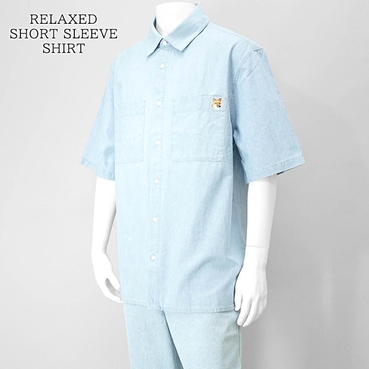 MAISON KITSUNE（メゾン キツネ） メンズ 半袖シャツ RELAXED SHORT