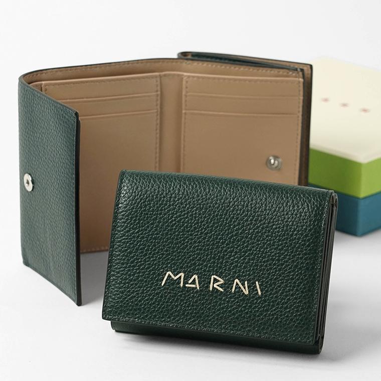 MARNI（マルニ） メンズ 3つ折り財布 PFMI0097U0 P6533 ダークぺ