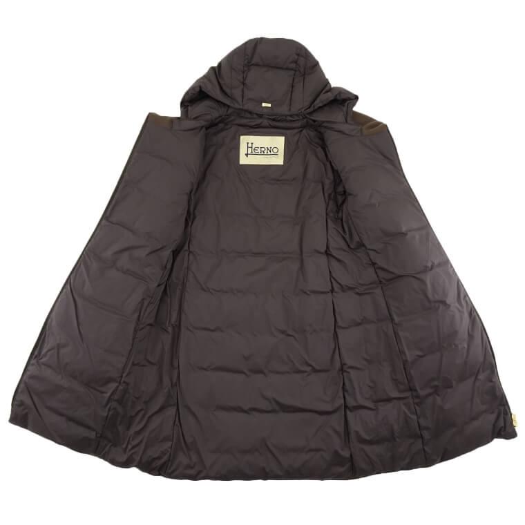 ヘルノ HERNO レディース ダウンコート DIAGONAL WOOL AND NUAGE