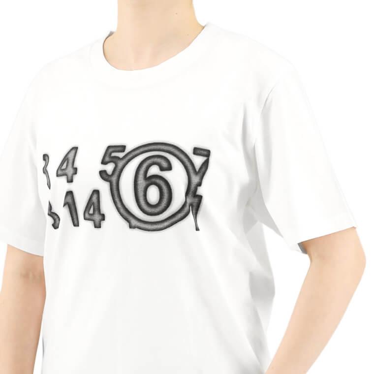 エムエムシックス メゾンマルジェラ MM6 Maison Margiela レディース Tシャツ S52GC0277 S24312 ホワイト 101｜worldclub｜05