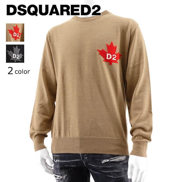 DSQUARED2（ディースクエアード） メンズ ニット D2 LEAF CREWNECK 