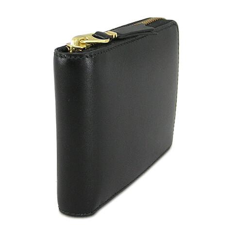 COMME des GARCONS / 2つ折り財布/レザー/BLK/無地/メンズ/SA7100/ARECALF/黒 COMME des GARCONS コムデギャルソン メンズ レディース 2つ折り財布