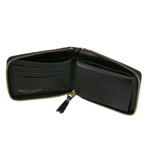 COMME des GARÇONS ブラック 二つ折り財布 SA 7100CP COMME des GARCONS（コムデギャルソン） PayPay最大14% メンズ