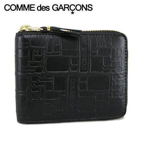 ポイント最大9倍 コムデギャルソン COMME des GARCONS ユニセックス 2つ折り財布 SA7100EL ブラック BLACK