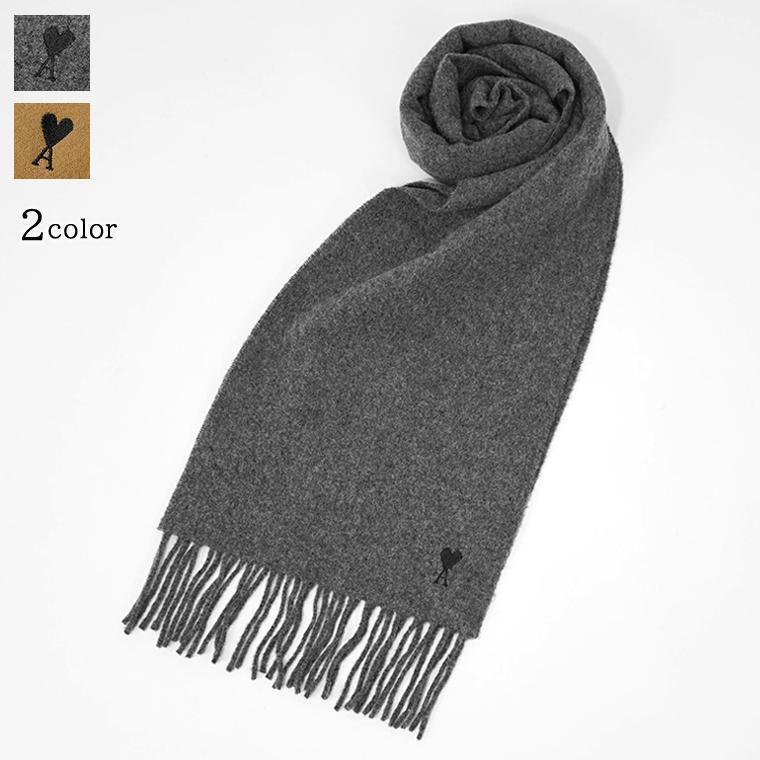 新品 AMI Paris マフラー ダークグレー 新品未使用タグ付き AMI Paris グレー マフラー ハートロゴ - メルカリ