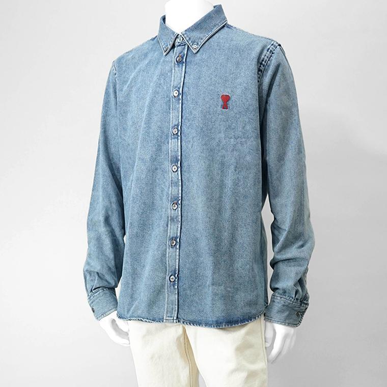 AMI Alexandre Mattiussi アミ AMI メンズ デニムシャツ USH063 DE0056