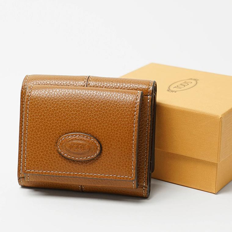 TOD'S（トッズ） レディース 3つ折り財布 XAWDBNB2000XSO ブラウン