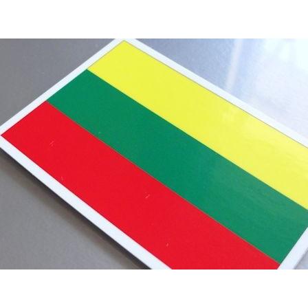リトアニア国旗マグネット Mサイズ 8×12cm　磁石・マグネットステッカー 耐候 耐UV 耐水｜worldcraft｜02