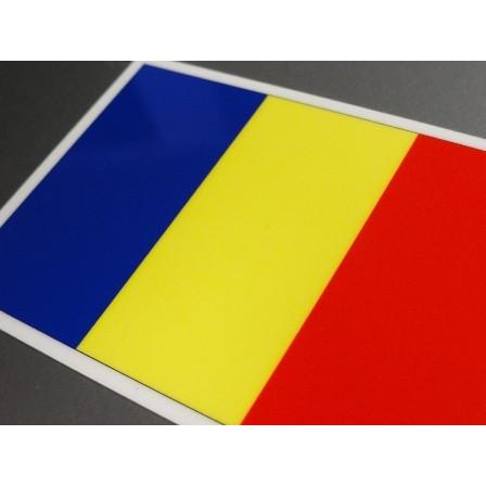 ルーマニア国旗マグネット SSサイズ 3.3×5cm　磁石・マグネットステッカー 耐候 耐UV 耐水｜worldcraft｜02