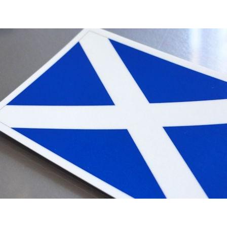 スコットランド国旗ステッカー Lサイズ 10×15cm　屋外耐候耐水シール　スーツケースや車などに｜worldcraft｜02