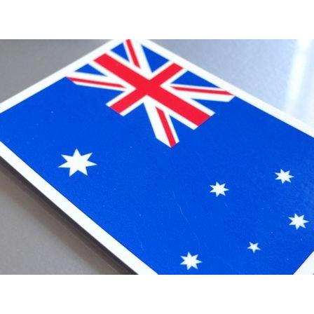 オーストラリア国旗ステッカー Lサイズ 10×15cm　屋外耐候耐水シール　スーツケースや車などに｜worldcraft｜02