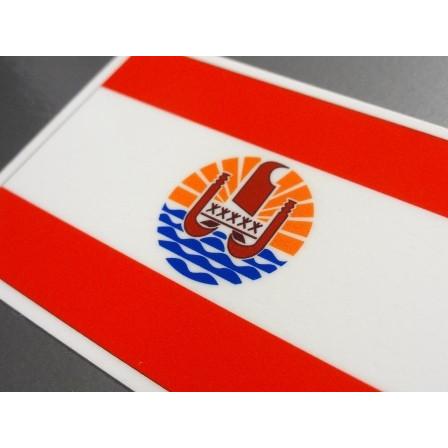 フランス領ポリネシア(タヒチ)国旗マグネット SSサイズ 3.3×5cm　磁石・マグネットステッカー 耐候 耐UV 耐水｜worldcraft｜02