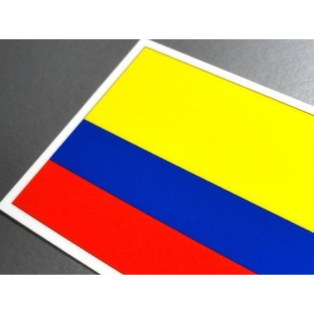 コロンビア国旗マグネット SSサイズ 3.3×5cm　磁石・マグネットステッカー 耐候 耐UV 耐水｜worldcraft｜02