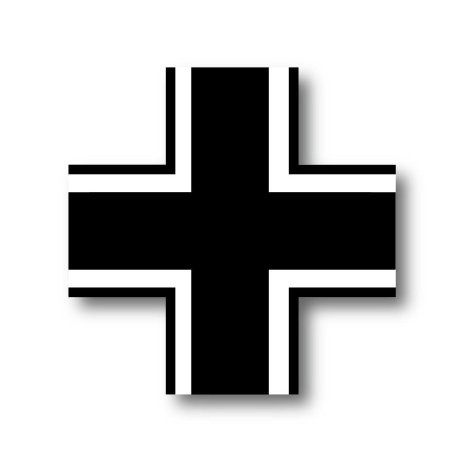 バルケンクロイツ ドイツ国籍マークステッカー／マグネット選択 サイズ