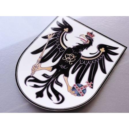 ☆プロイセン王国紋章ステッカー Mサイズ 縦 8cm x 横 6.5cm 屋外耐候