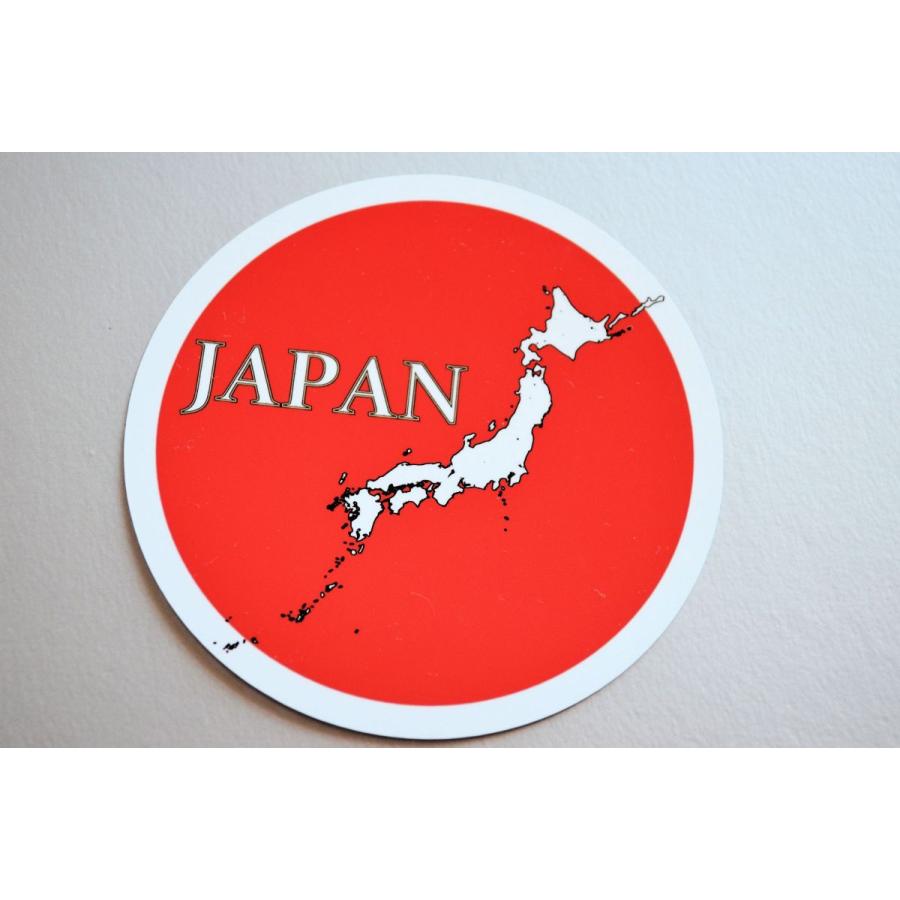 日本地図 円形デザイン ステッカー マグネット Japan 日章旗 日の丸 日本国旗 日本列島 J0cjpn3 ステッカー屋わーるどくらふと Y 通販 Yahoo ショッピング