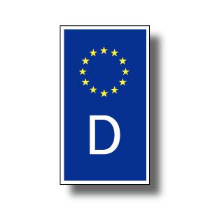 ドイツ国識別記号ステッカー Euデザインタイプ 縦 屋外耐候仕様 Lサイズ 車やスーツケースなどに 耐水 シール P0edeu1 L St ステッカー屋わーるどくらふと Y 通販 Yahoo ショッピング