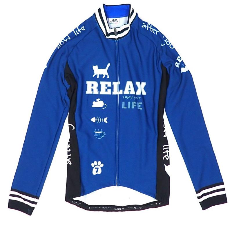 セブンイタリア Relax Cat Lady LS Jersey ネイビー レディース