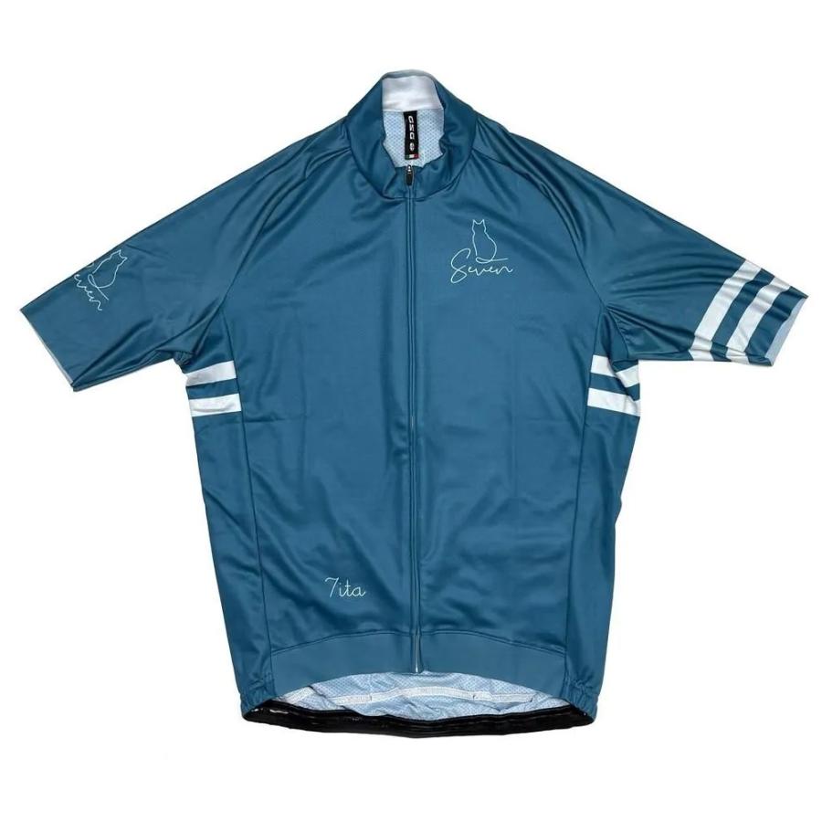 セブンイタリア Cafe Cat Jersey ネイビー : ワールドサイクル-ウェア