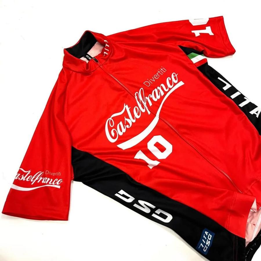 セブンイタリア Castelfranco Jersey レッド_3
