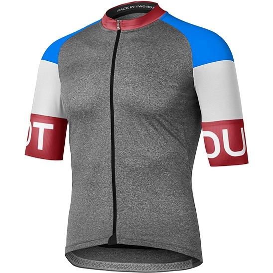 SALE】ドットアウト Spin Jersey 855.メランジダークグレー/レッド