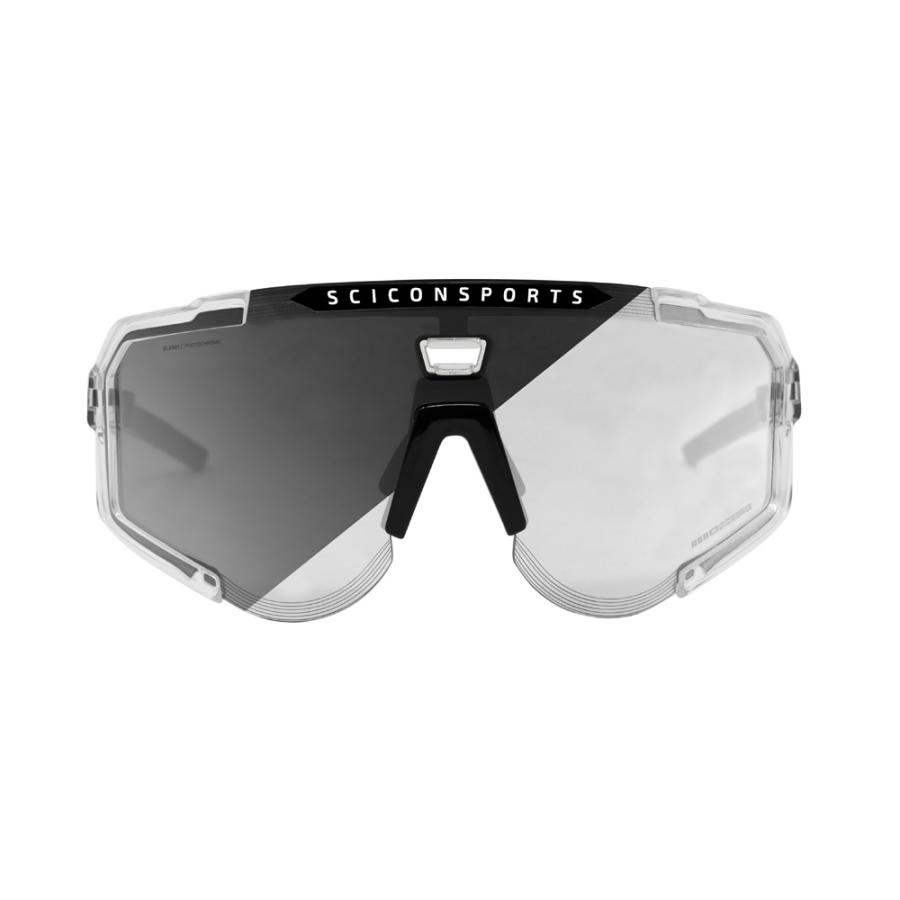 シーコンスポーツ AEROSCOPE CRYSTAL GLOSSフレーム/フォトクロミックシルバー調光レンズ サングラスの画像