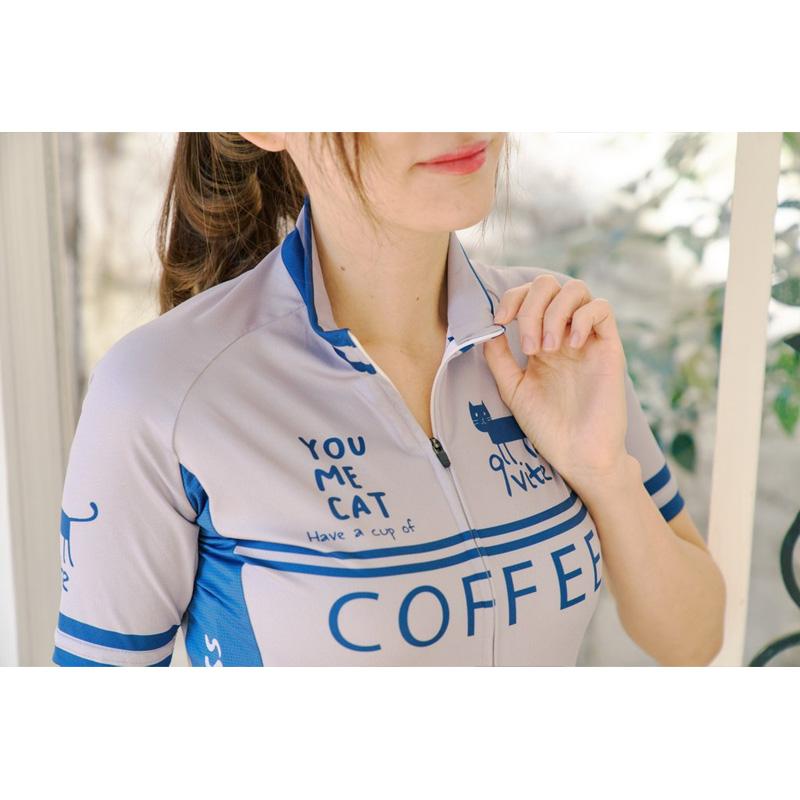 セブンイタリア Cafe Cat Lady Jersey ブラウン レディースの画像