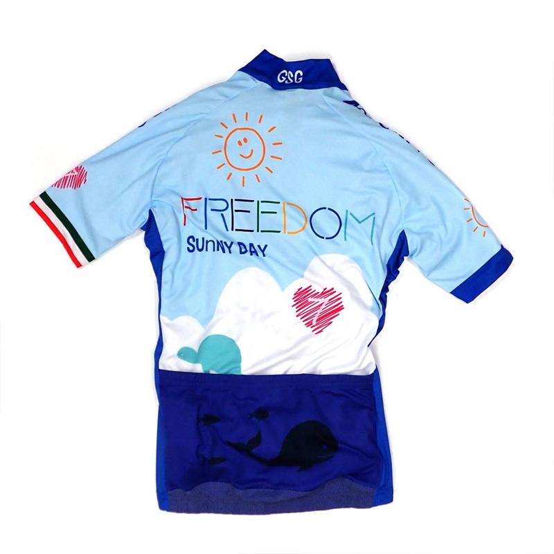 セブンイタリア Free Sunny Day Lady Jersey スカイ レディースの画像