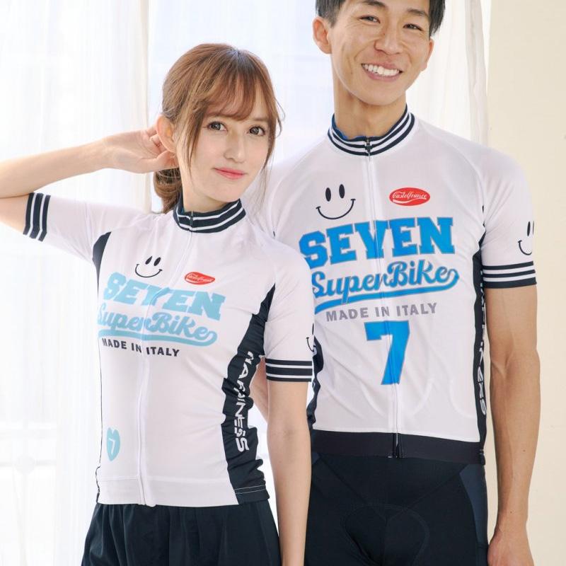 セブンイタリア Superbike Smile Lady Jersey ホワイト レディースの画像