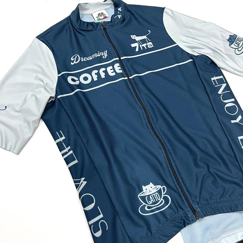 セブンイタリア Cafe Cat 2 Jersey ネイビーの画像