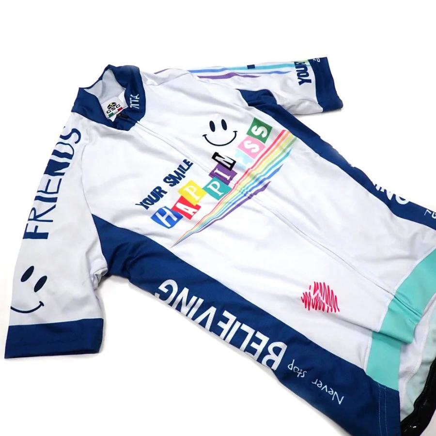 セブンイタリア Rainbow Happiness Lady Jersey オフホワイト レディースの画像