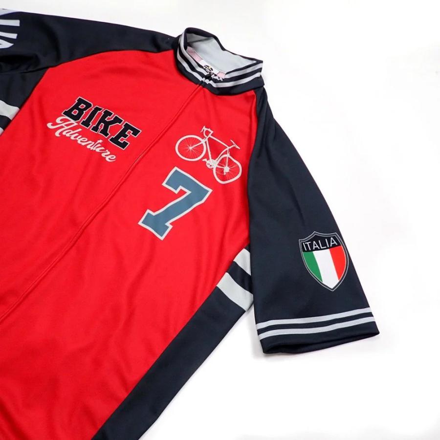 セブンイタリア Stadium Bike Jersey レッド : ワールドサイクル
