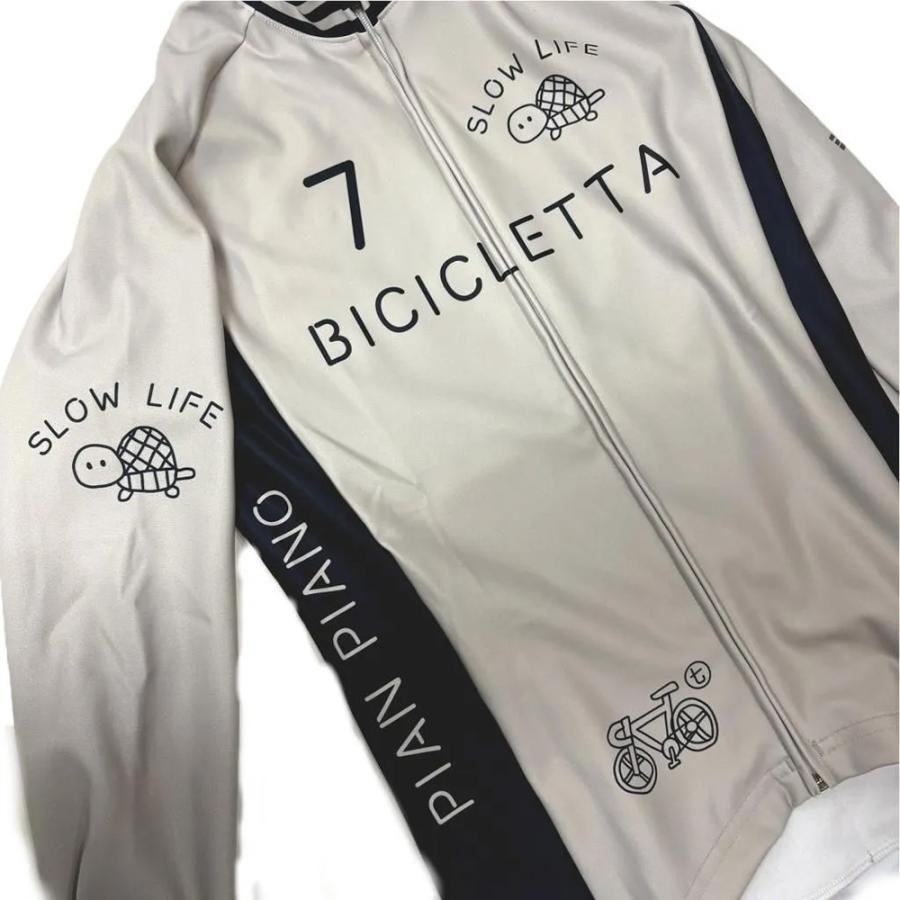 セブンイタリア Italiano Kame Lady LS Jersey ベージュ レディース_2