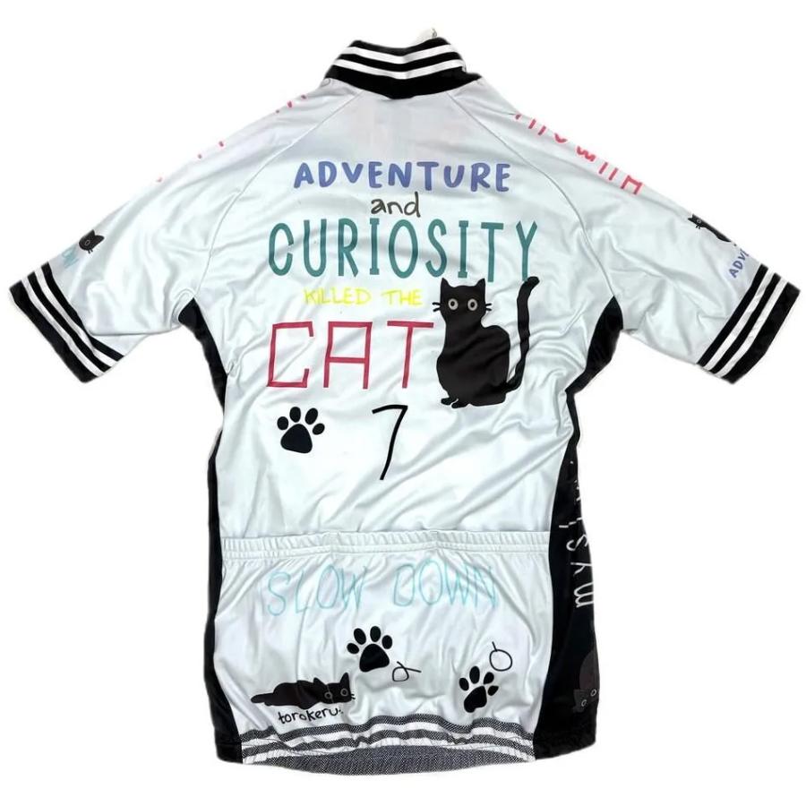 セブンイタリア Curiosity Cat Lady Jersey オフホワイト レディースの画像
