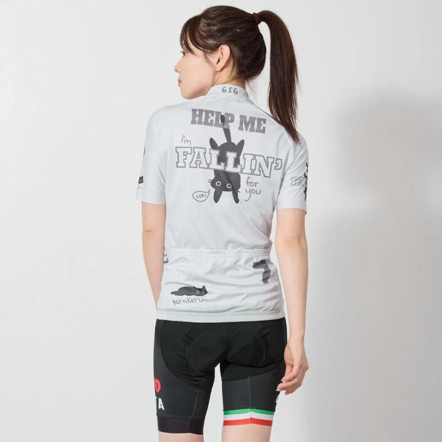 セブンイタリア Hillclimb Cat Lady Jersey ライトグレー レディースの画像