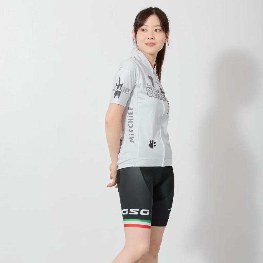 セブンイタリア Hillclimb Cat Lady Jersey ライトグレー レディースの画像