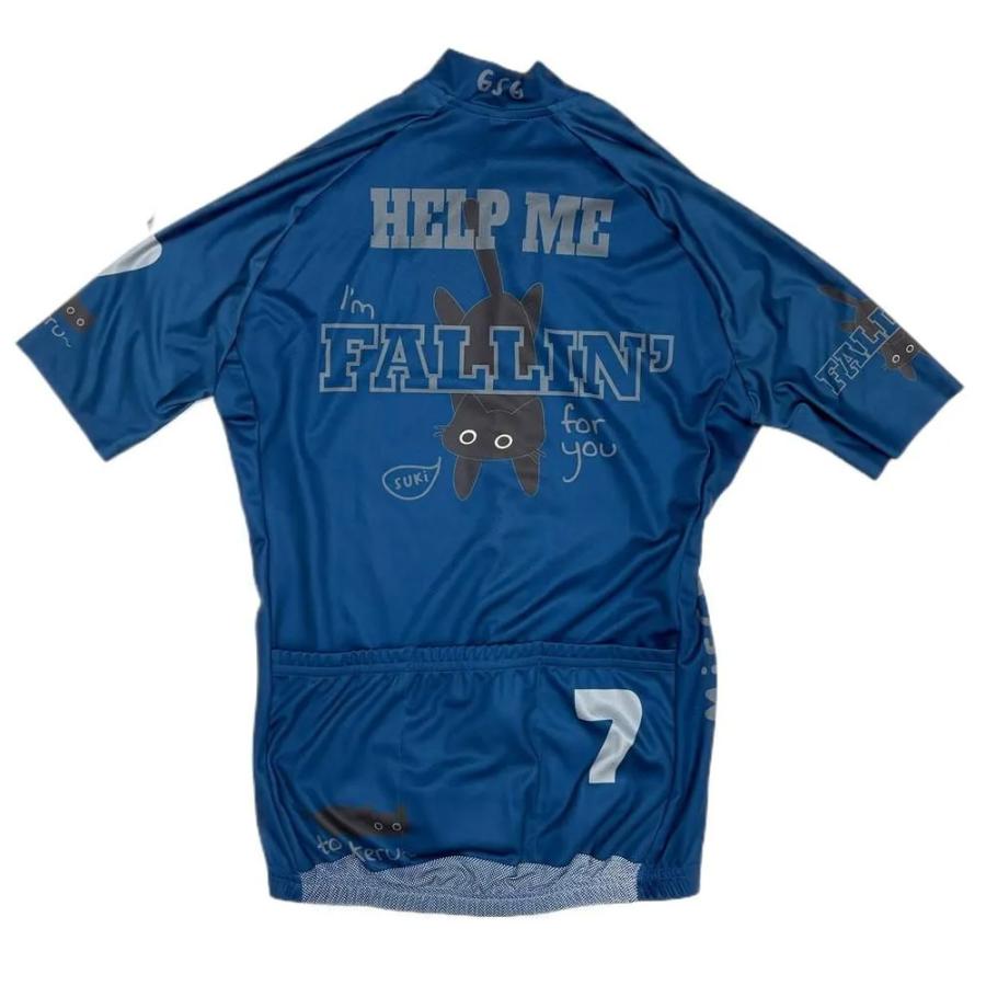 セブンイタリア Hillclimb Cat Lady Jersey ネイビー レディースの画像